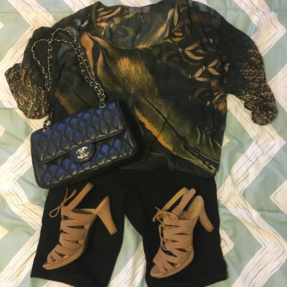 Sheer Buffalo David Bitton Crop Top